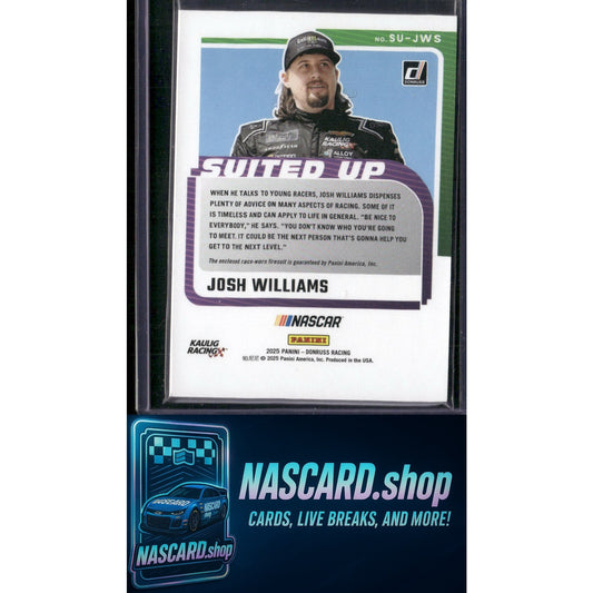 2025 Donruss #SU-JWS Josh Williams Suited Up Swatches