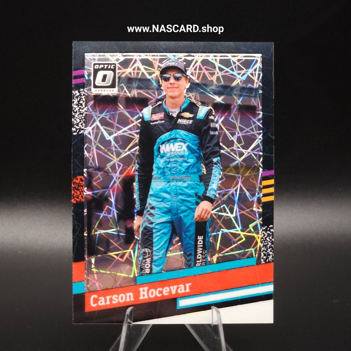 2024 Panini Donruss NASCAR Retro 1991 Carson Hocevar Optic Black Velocity /39
