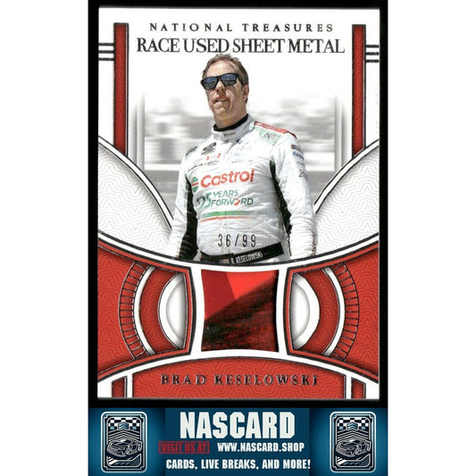2024 National Treasures Race Used Sheet Metal Brad Keselowski /99