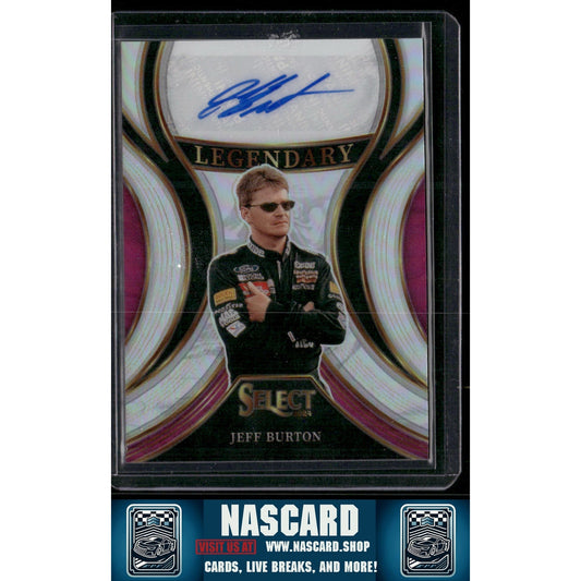 2024 Panini Select #LS-JBT Jeff Burton Legendary Signatures