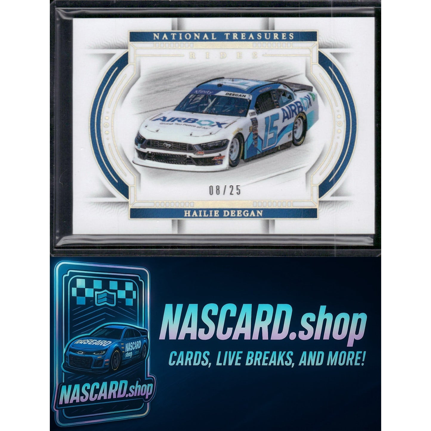 2024 Panini National Treasures #73 Hailie Deegan Holo Silver #/25