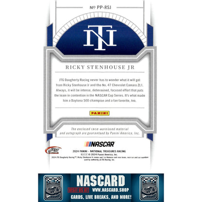 2024 Panini National Treasures Ricky Stenhouse Jr Premium Patches Red #/11 - NASCARD.shop
