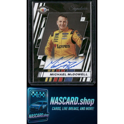 2023 Panini Prime #75-MM Michael McDowell NASCAR 75th Anniversary Signatures