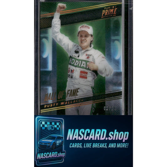 2023 Panini Prime #45 Rusty Wallace Holo Gold #/25