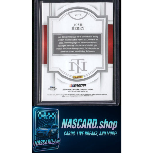 2024 Panini National Treasures #19 Josh Berry #/49