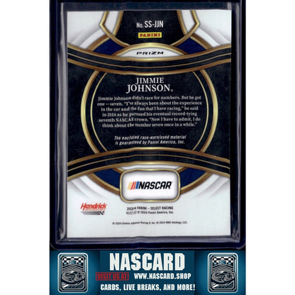 2024 Panini Select #SS-JJN Jimmie Johnson Selective Swatches Flash Prizms - NASCARD.shop
