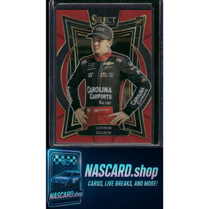 2025 Panini Select Grandstand #20 Connor Zilisch Red Prizms #/125
