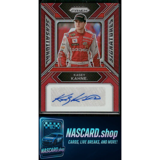 2024 Panini Prizm #SS-KKE Kasey Kahne Sensational Signatures Red #/99