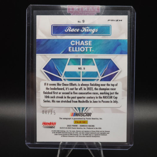 2023 Panini Donruss NASCAR Optic Race Kings Signatures Holo Chase Elliott 04/25