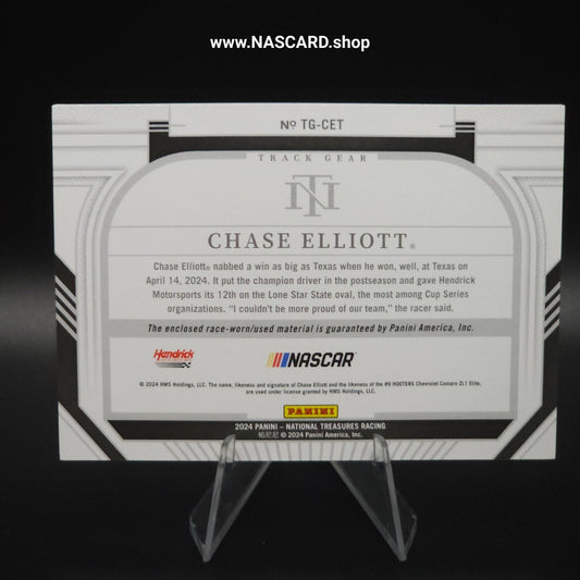 2024 Panini National Treasures Track Graphs Holo Silver Chase Elliott 03/25