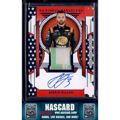 2024 National Treasures Austin Dillon Premium Patches Stars and Stripes #/13 - NASCARD.shop