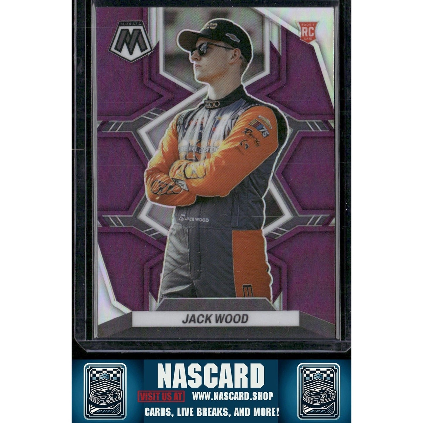 2023 Panini Chronicles #9 Jack Wood Mosaic Purple #/25 (RC) - NASCARD.shop