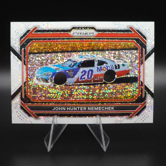 2023 Panini Prizm - Rides John Hunter Nemechek #100 White Sparkle Prizm