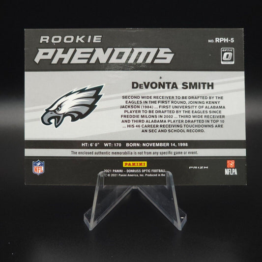 2021 Panini Donruss Optic Football Rookie Phenoms Horizontal Red DeVonta Smith