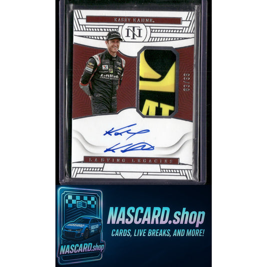 2023 Panini National Treasures #LL-KKN Kasey Kahne Lasting Legacies - NASCARD.shop