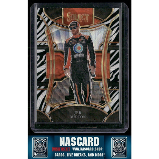 2024 Panini Select Trackside #246 Jeb Burton Zebra Prizms