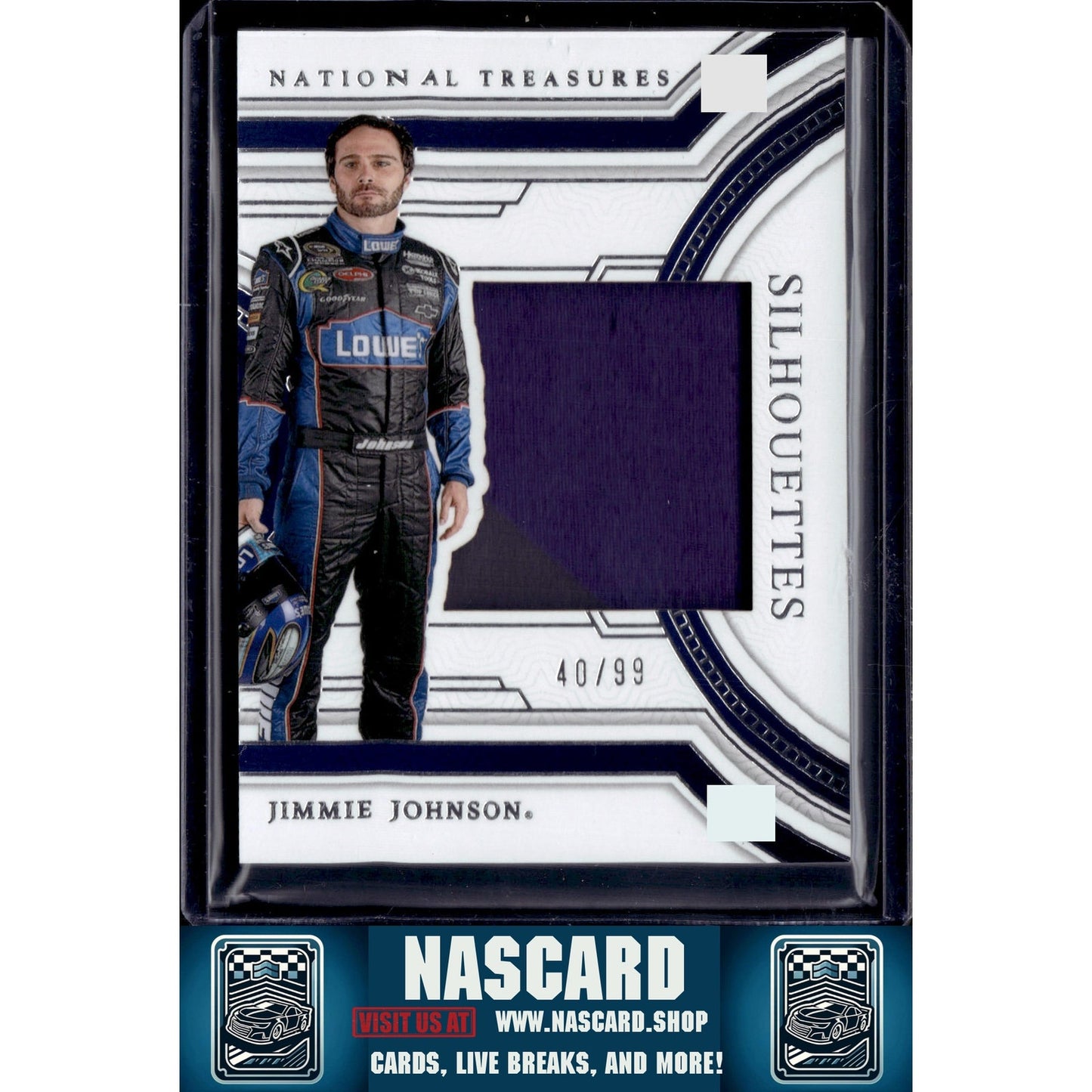 2024 Panini National Treasures #SS-JJN Jimmie Johnson Silhouettes - NASCARD.shop