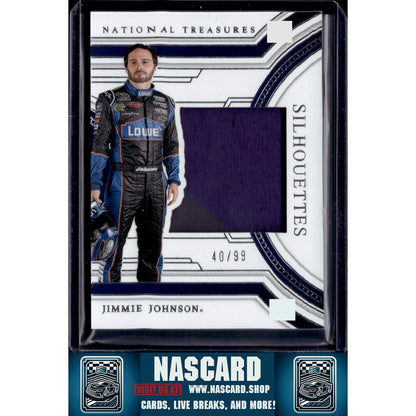 2024 Panini National Treasures #SS-JJN Jimmie Johnson Silhouettes - NASCARD.shop