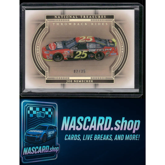 2024 Panini National Treasures #8 Joe Nemechek Throwback Rides #/35