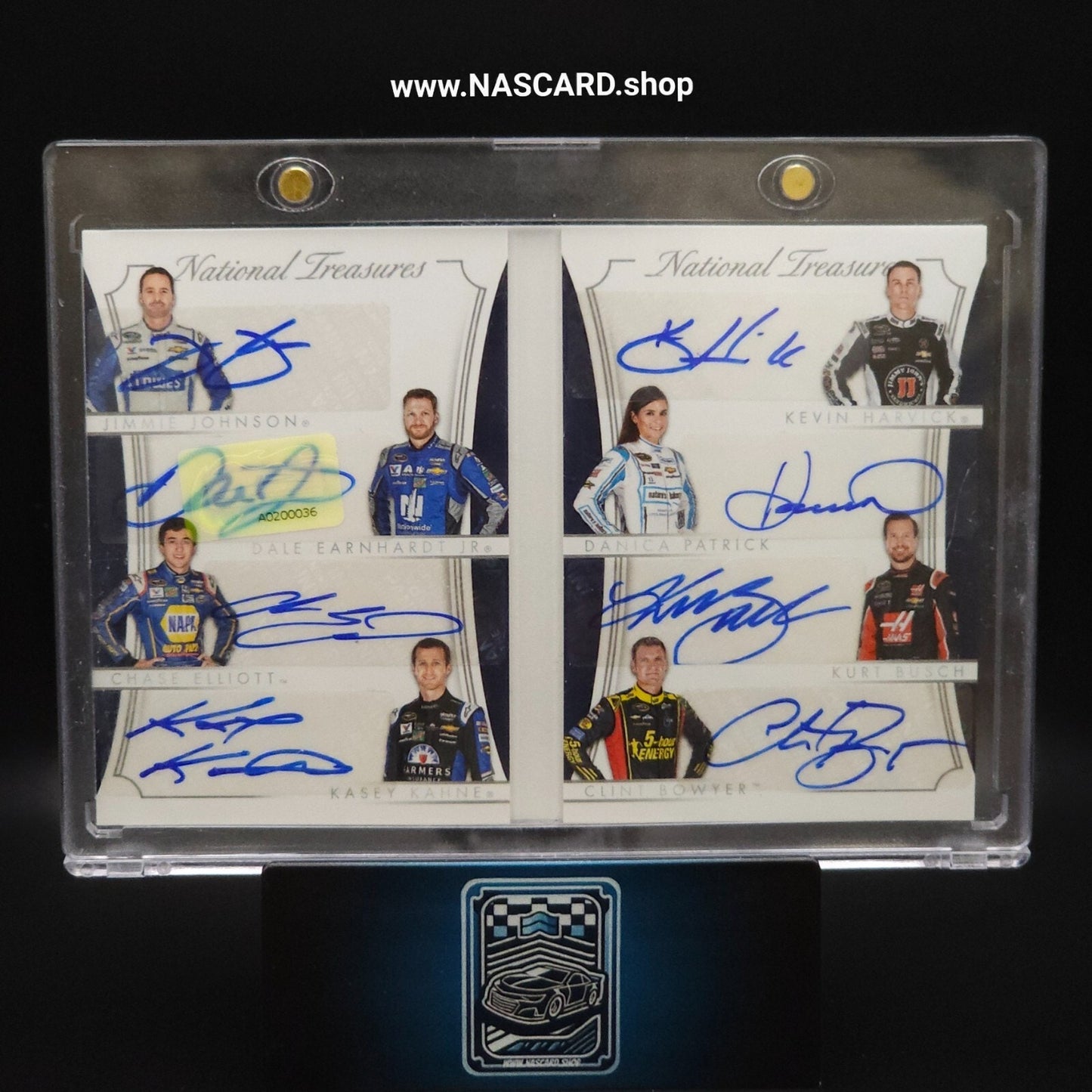 2016 Panini National Treasures Eight Signature HMS SHR Booklet Silver 01/15