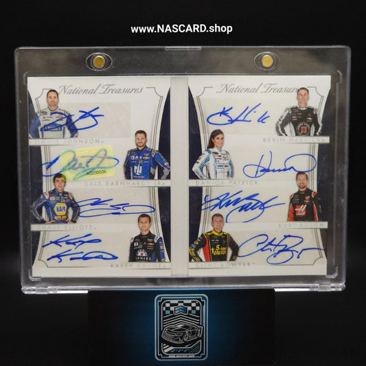 2016 Panini National Treasures Eight Signature HMS SHR Booklet Silver 01/15