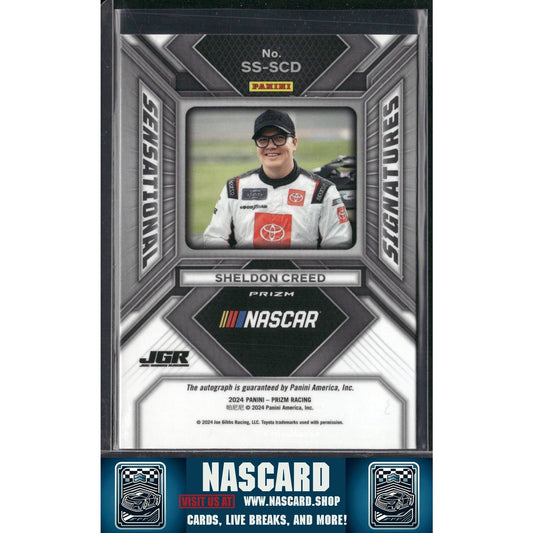 2024 Panini Prizm #SS-SCD Sheldon Creed Sensational Signatures