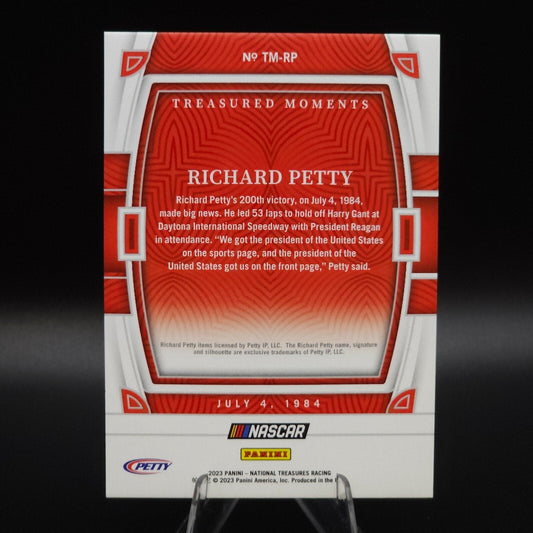2023 National Treasures Treasured Moments Richard Petty Holo Silver /49 NASCARD.shop