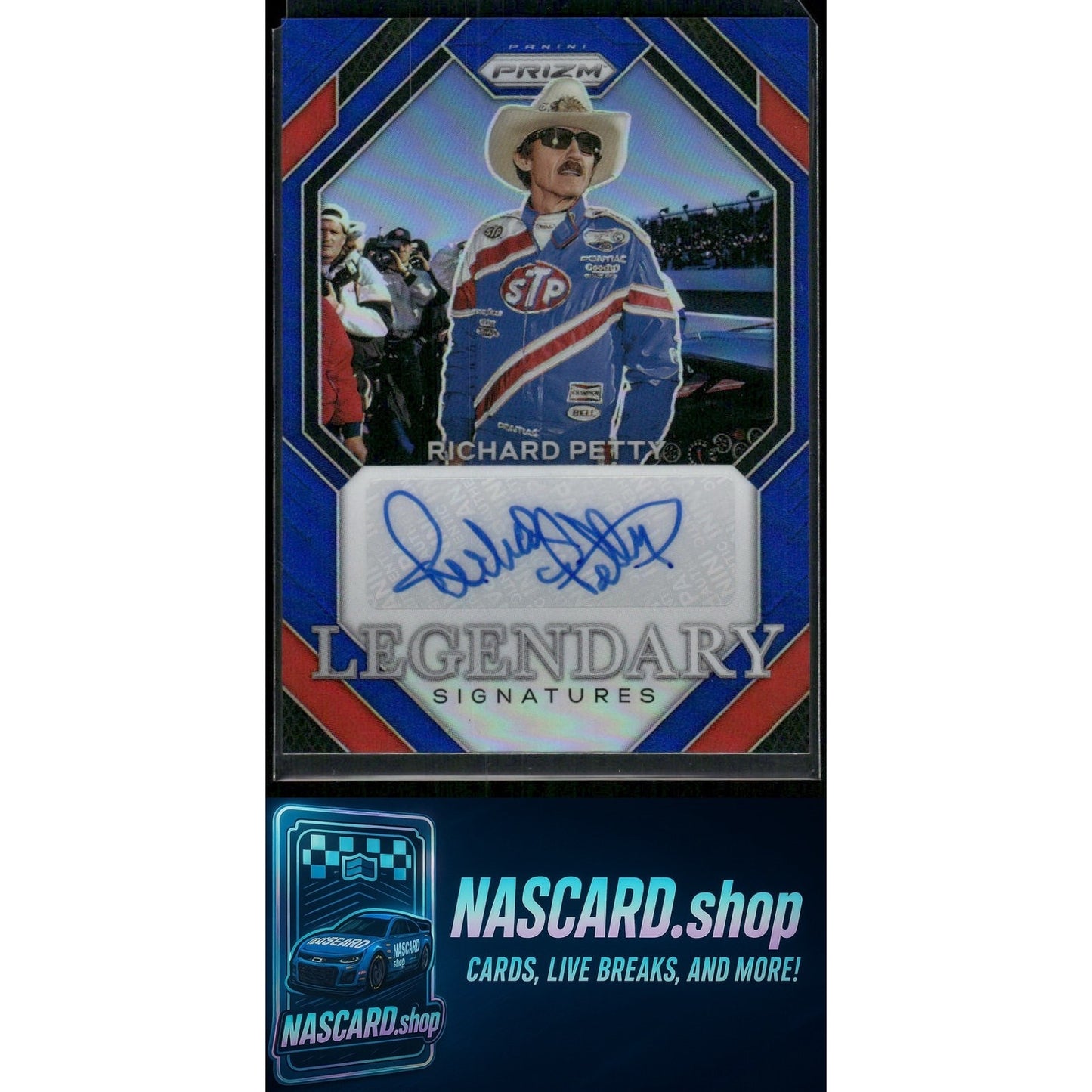 2024 Panini Prizm #LS-RPT Richard Petty Legendary Signatures Blue #/25