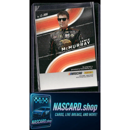 2023 Panini Prime #LS-JMM Jamie McMurray Legendary Signatures Holo Gold #/15 - NASCARD.shop