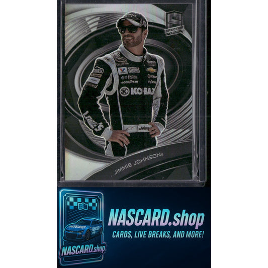 2022 Panini Chronicles #29 Jimmie Johnson Spectra Variation - NASCARD.shop