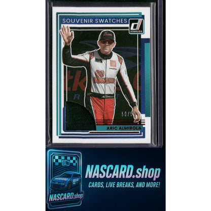 2025 Donruss #SV-AAL Aric Almirola Souvenir Swatches Red #/99