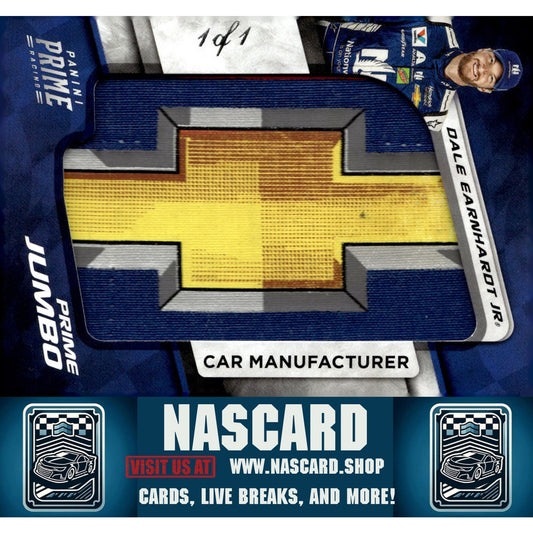 2021 Panini Chronicles Prime Jumbo Car Manufacturer Chevy Dale Earnhardt Jr. 1/1