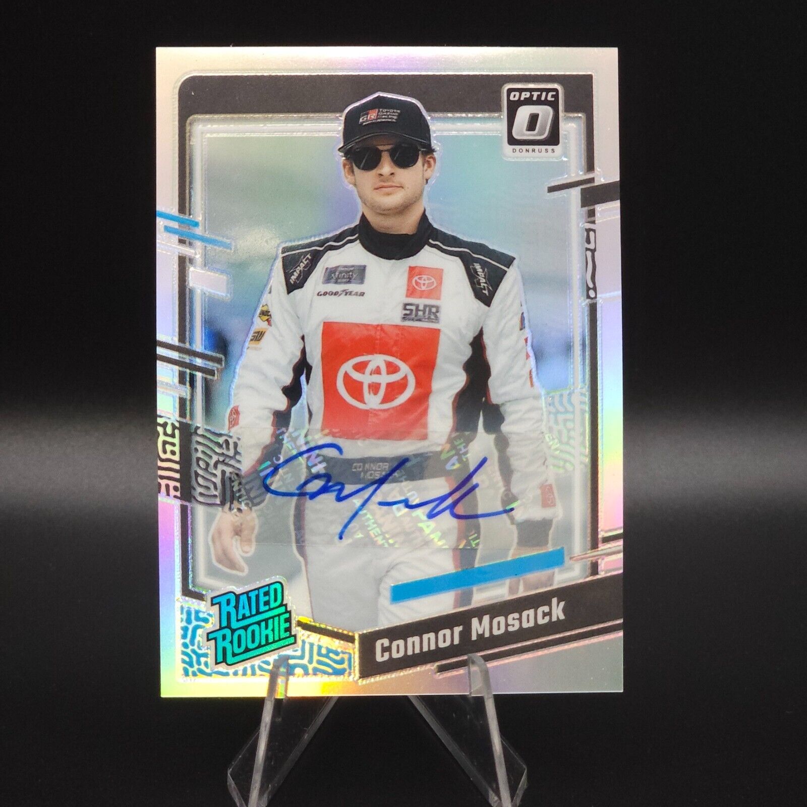 2024 Panini Donruss NASCAR - Rated Rookie Connor Mosack #98 Optic Autograph - NASCARD.shop