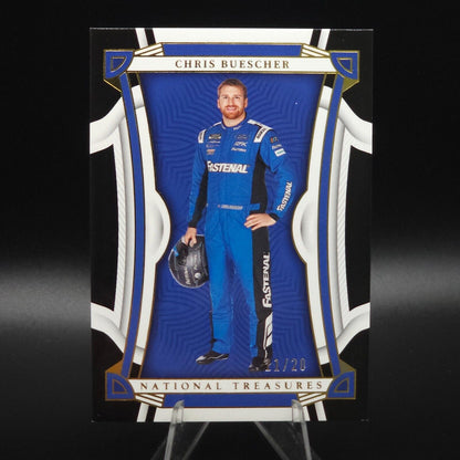 2023 National Treasures Base Midnight #24 Chris Buescher /20