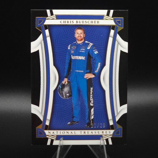 2023 National Treasures Base Midnight #24 Chris Buescher /20