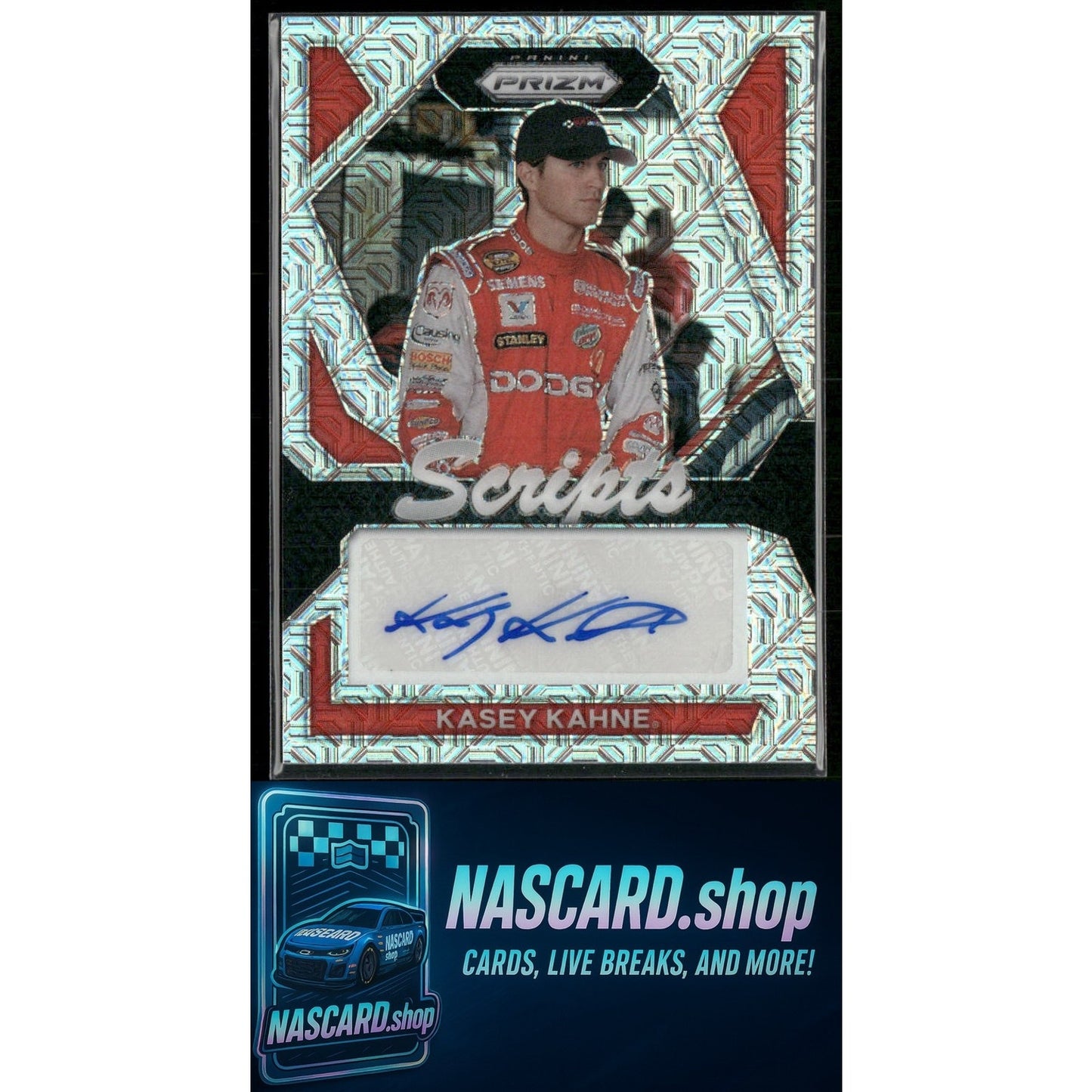2024 Panini Prizm #S-KKE Kasey Kahne Scripts Mojo #/25