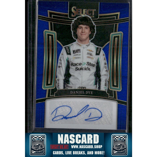 2024 Panini Select #S-DDY Daniel Dye Signatures Blue Prizms #/49