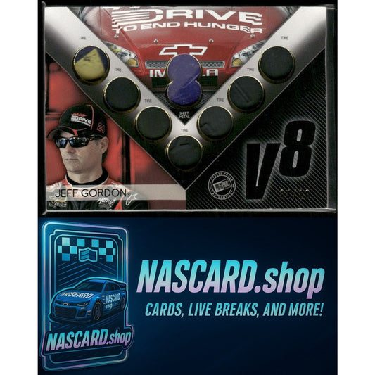 2013 Press Pass Redline #V8-JG Jeff Gordon V8 Relics Gold #/10 - NASCARD.shop