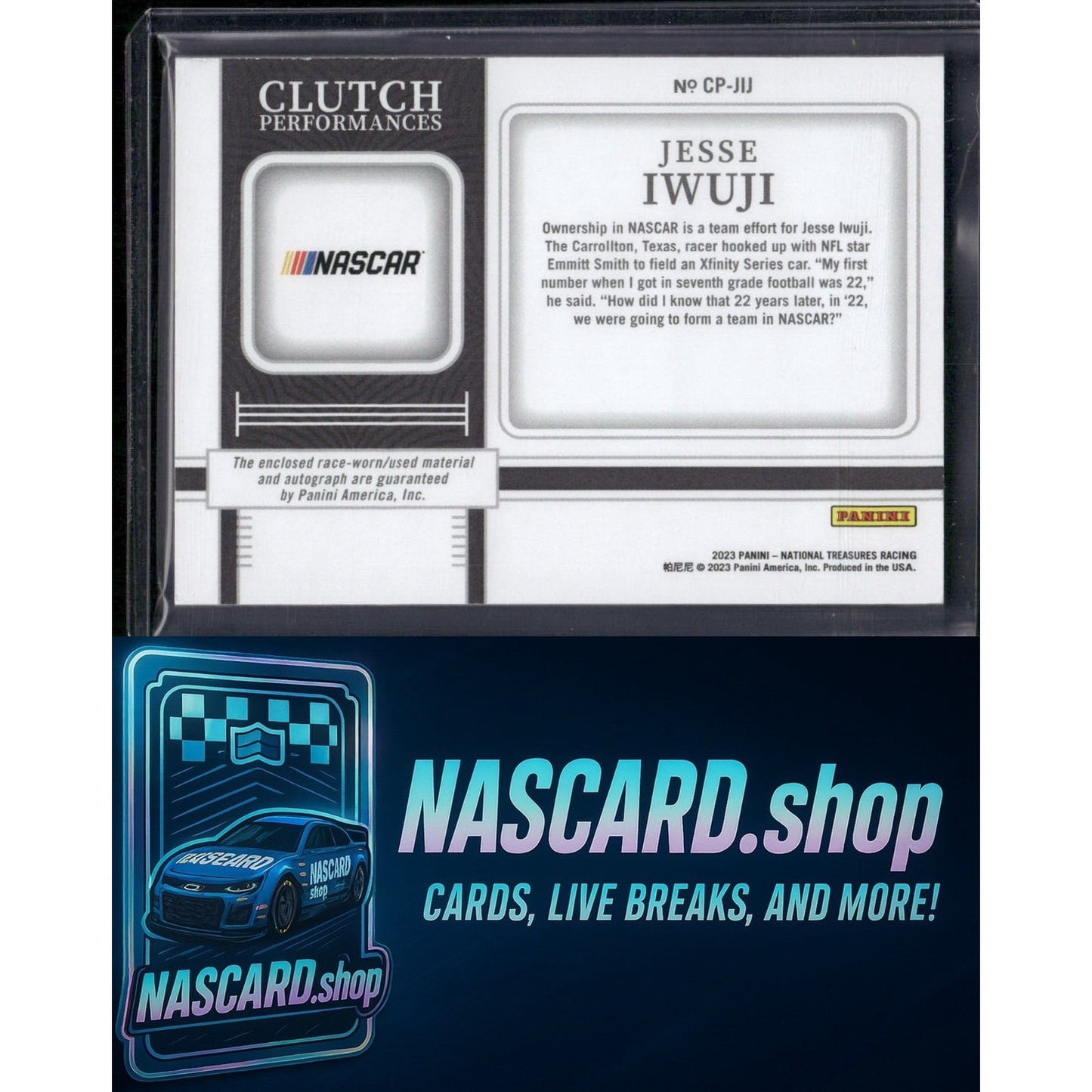 2023 Panini National Treasures Jesse Iwuji Clutch Performances Holo Silver #/25