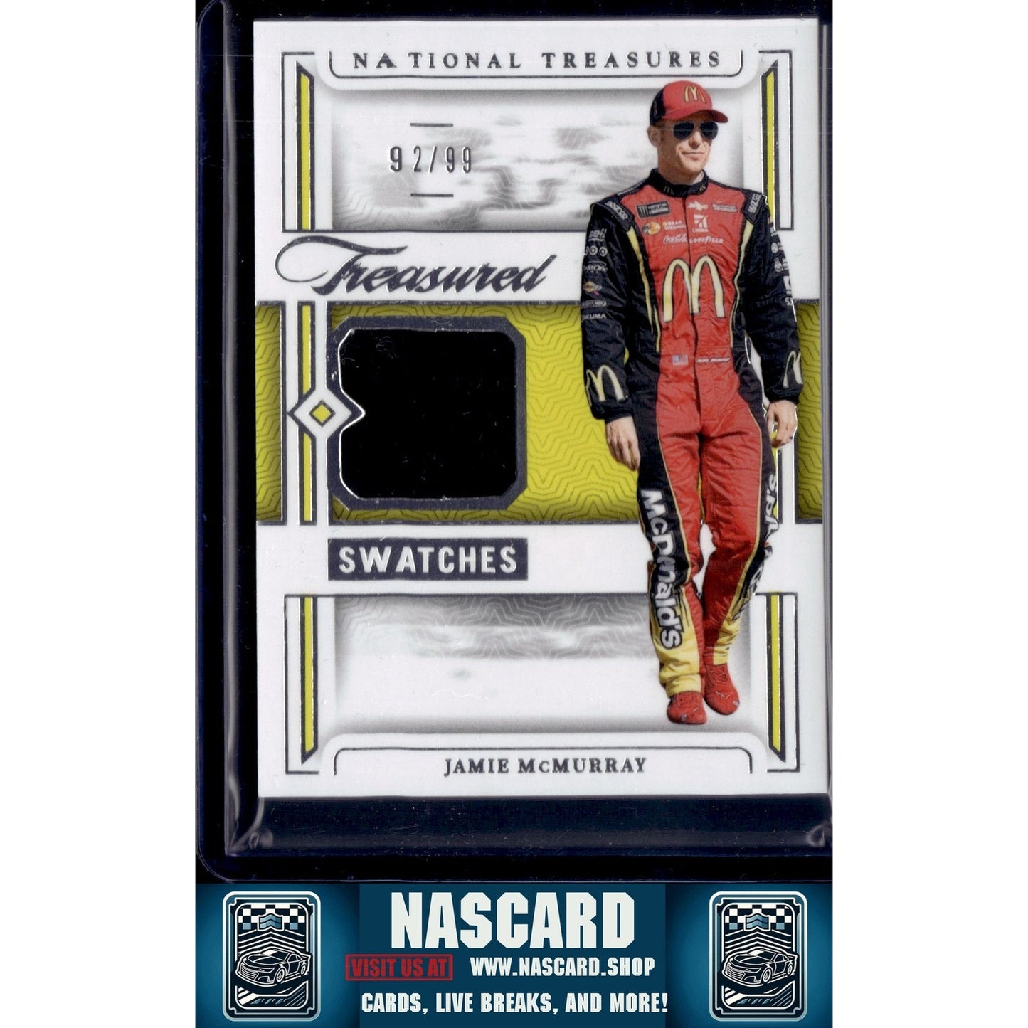 2024 Panini National Treasures #TS-JMY Jamie McMurray Treasured Swatches #/99