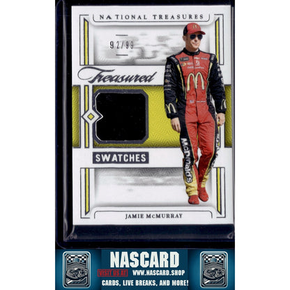 2024 Panini National Treasures #TS-JMY Jamie McMurray Treasured Swatches #/99