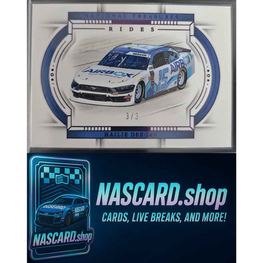 2024 Panini National Treasures #73 Hailie Deegan Purple #3/3