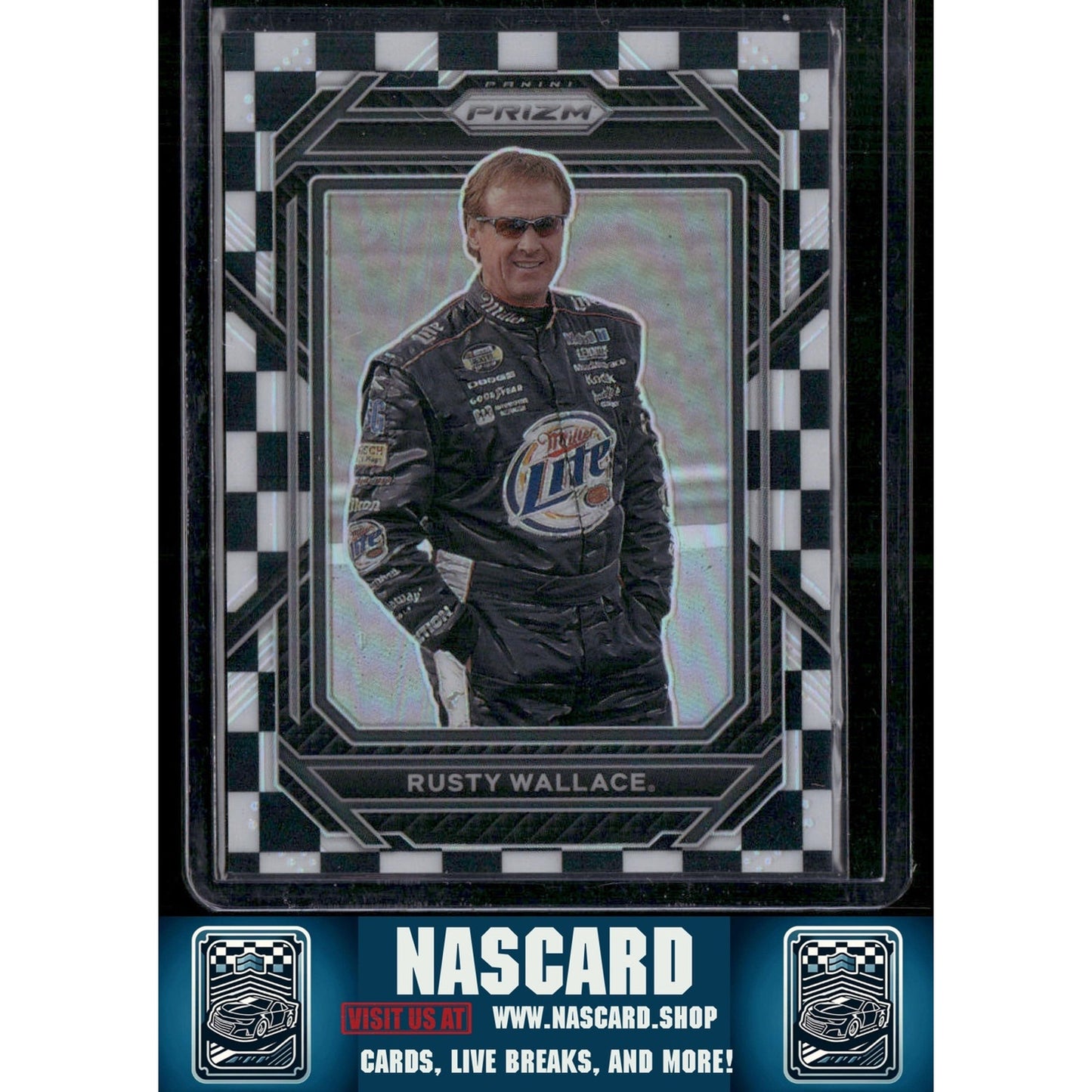 2023 Panini Prizm #4 Rusty Wallace Checkered Flag Prizm