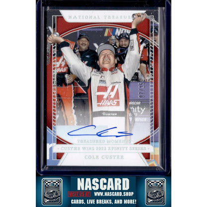 2024 Panini National Treasures Cole Custer Treasured Moments Holo Silver #/25 - NASCARD.shop
