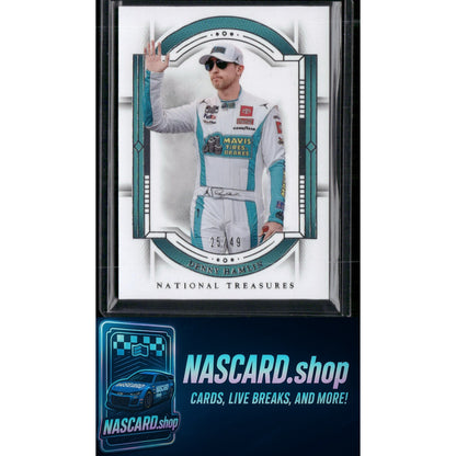2024 Panini National Treasures #1 Denny Hamlin #/49 - NASCARD.shop