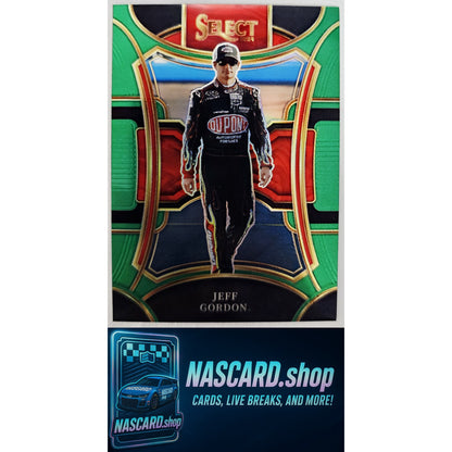 2024 Panini Select Trackside #260 Jeff Gordon Green Prizms #5/5 - NASCARD.shop