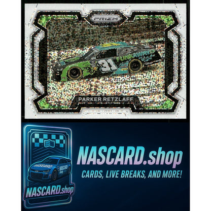 2024 Panini Prizm #5 Parker Retzlaff White Sparkle - NASCARD.shop