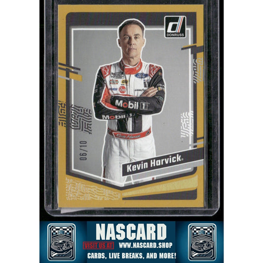 2024 Donruss #23 Kevin Harvick Gold #/10