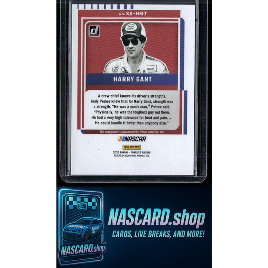 2025 Donruss #SS-HGT Harry Gant Signature Series Red Xplosion #/49 - NASCARD.shop