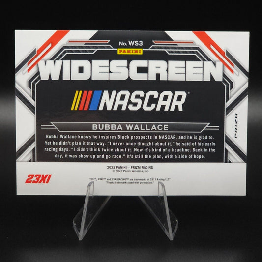 2023 Panini Prizm - Widescreen Bubba Wallace #WS3 White Sparkle Prizm